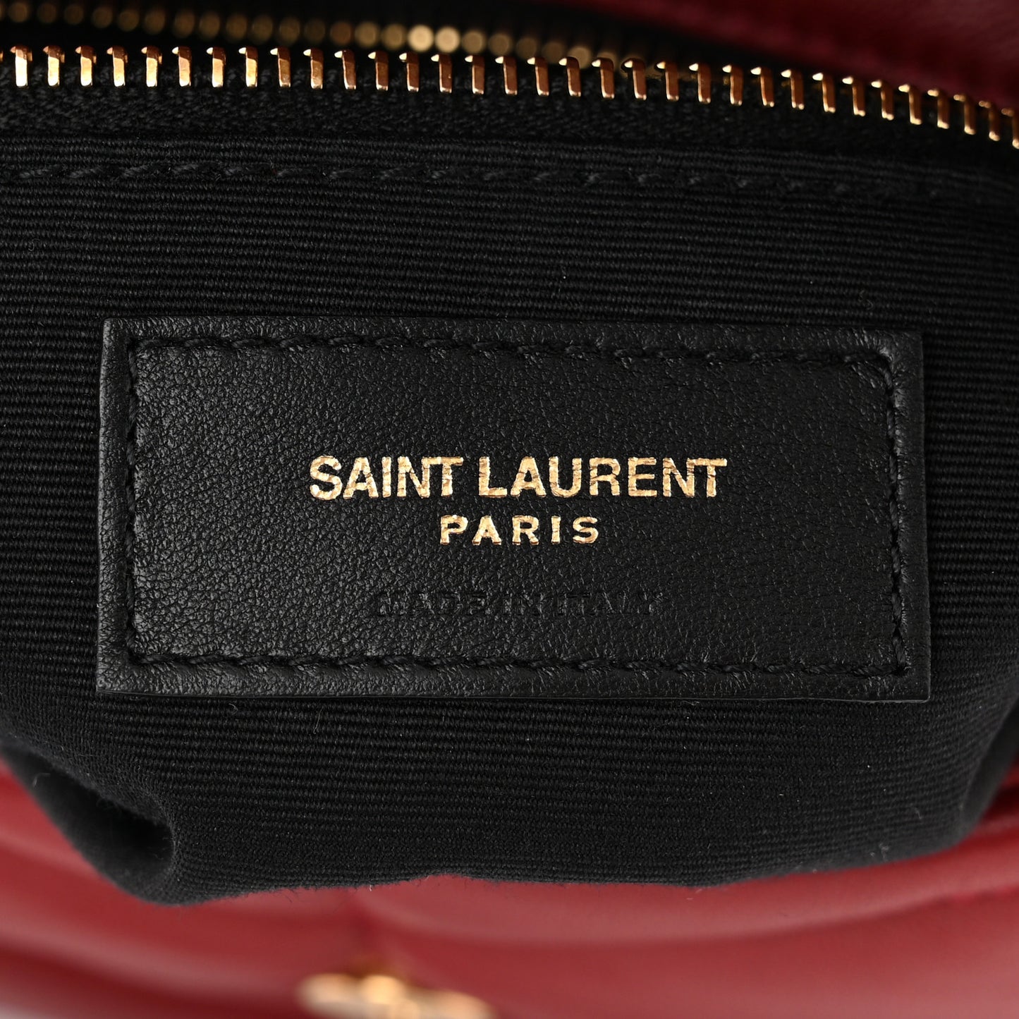 Lambskin Quilted Toy Loulou Puffer Monogram Chain Satchel Red