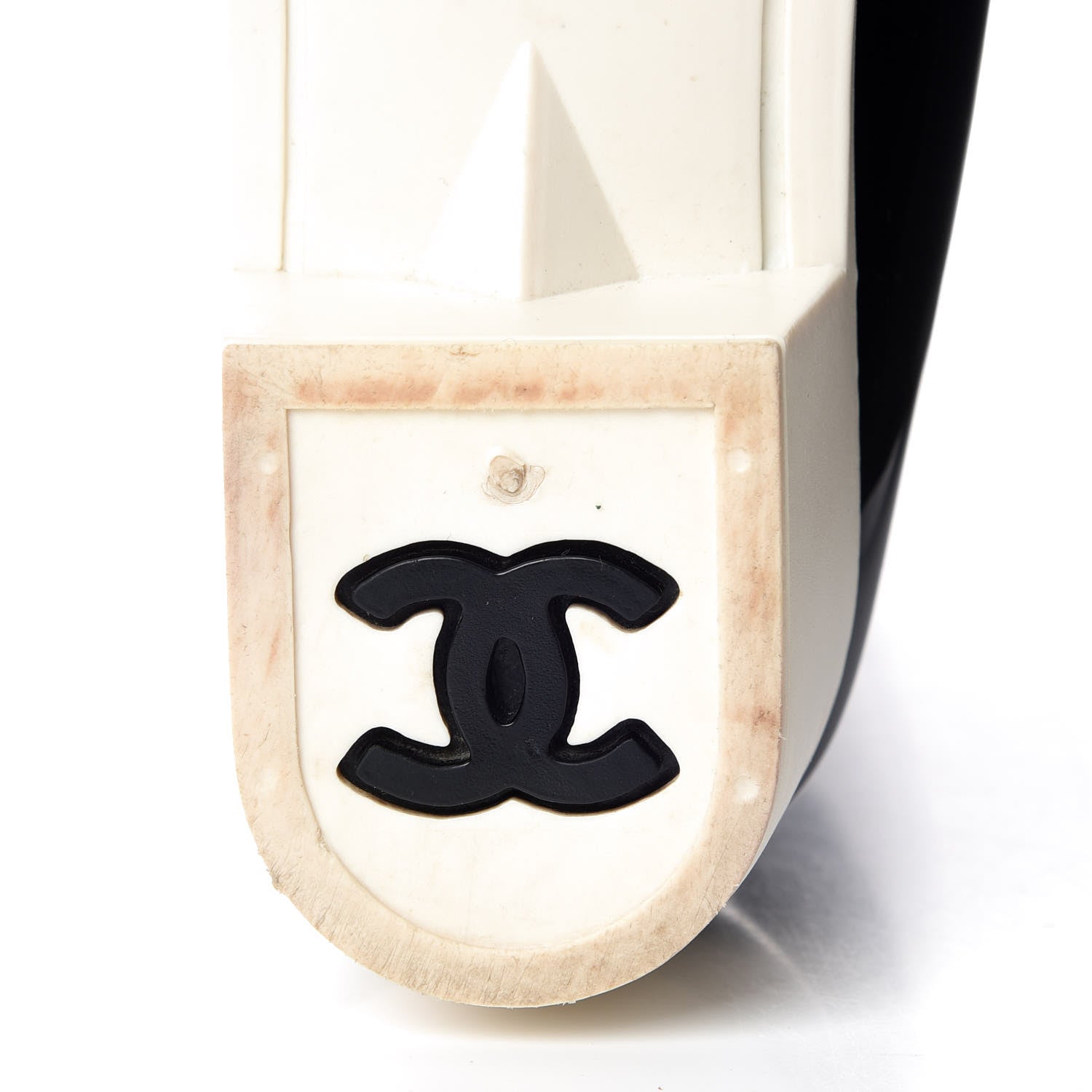 Chanel Rubber Camellia Rain Boots 42 Black 8 of 18