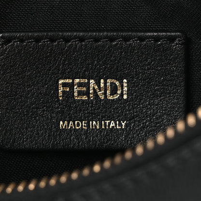 Fendi Vitello Grace Matte Mini Fendigraphy Hobo Bag Black 6 of 13
