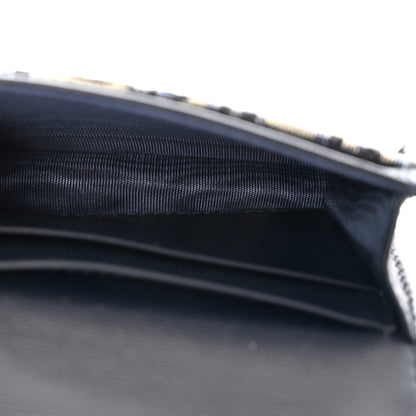 Christian Dior Oblique Saddle Card Holder Blue 5 of 7
