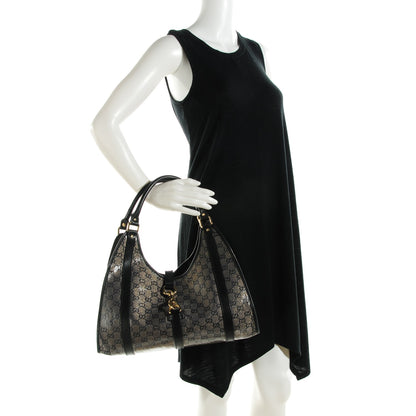 Gucci Crystal Monogram Medium Joy Shoulder Bag Black 2 of 8