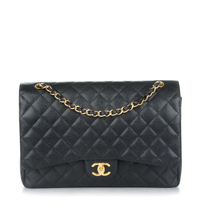 Chanel Caviar Quilted Maxi Double Flap Black 1 of 9