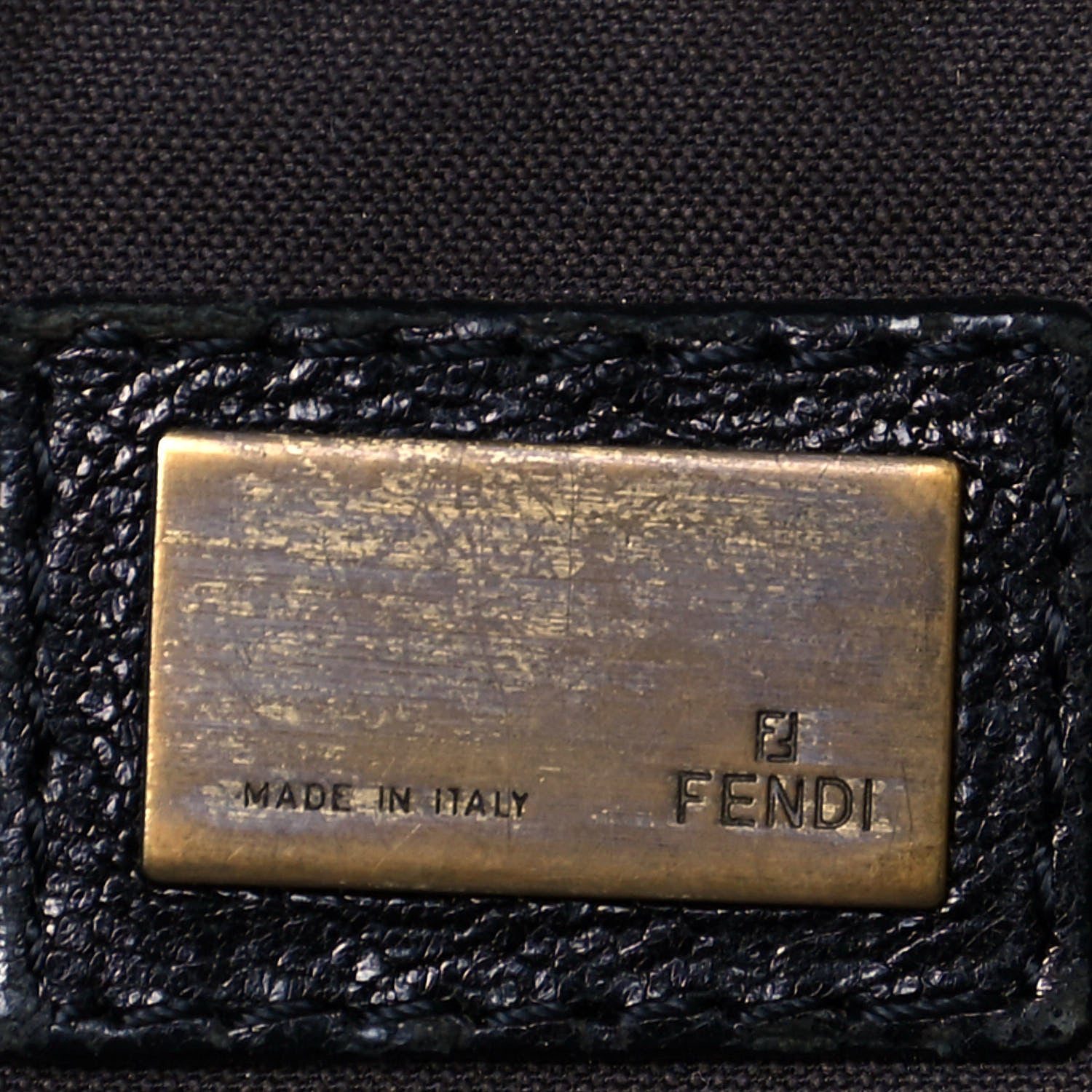 Fendi Nappa Patent B Bis Flap Bag Black 5 of 13