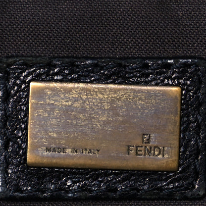 Fendi Nappa Patent B Bis Flap Bag Black 5 of 13