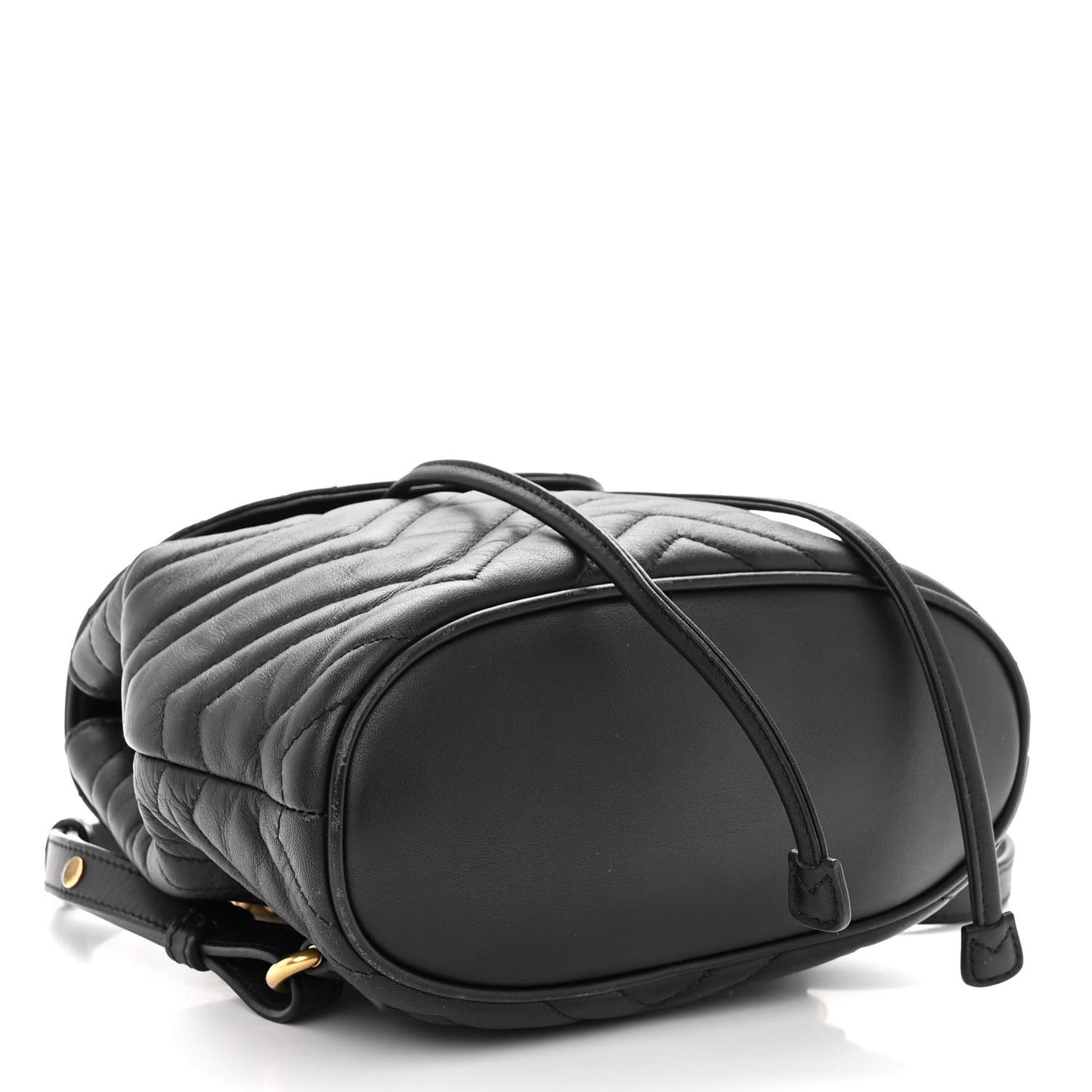 Calfskin Matelasse GG Marmont Flap Backpack Black