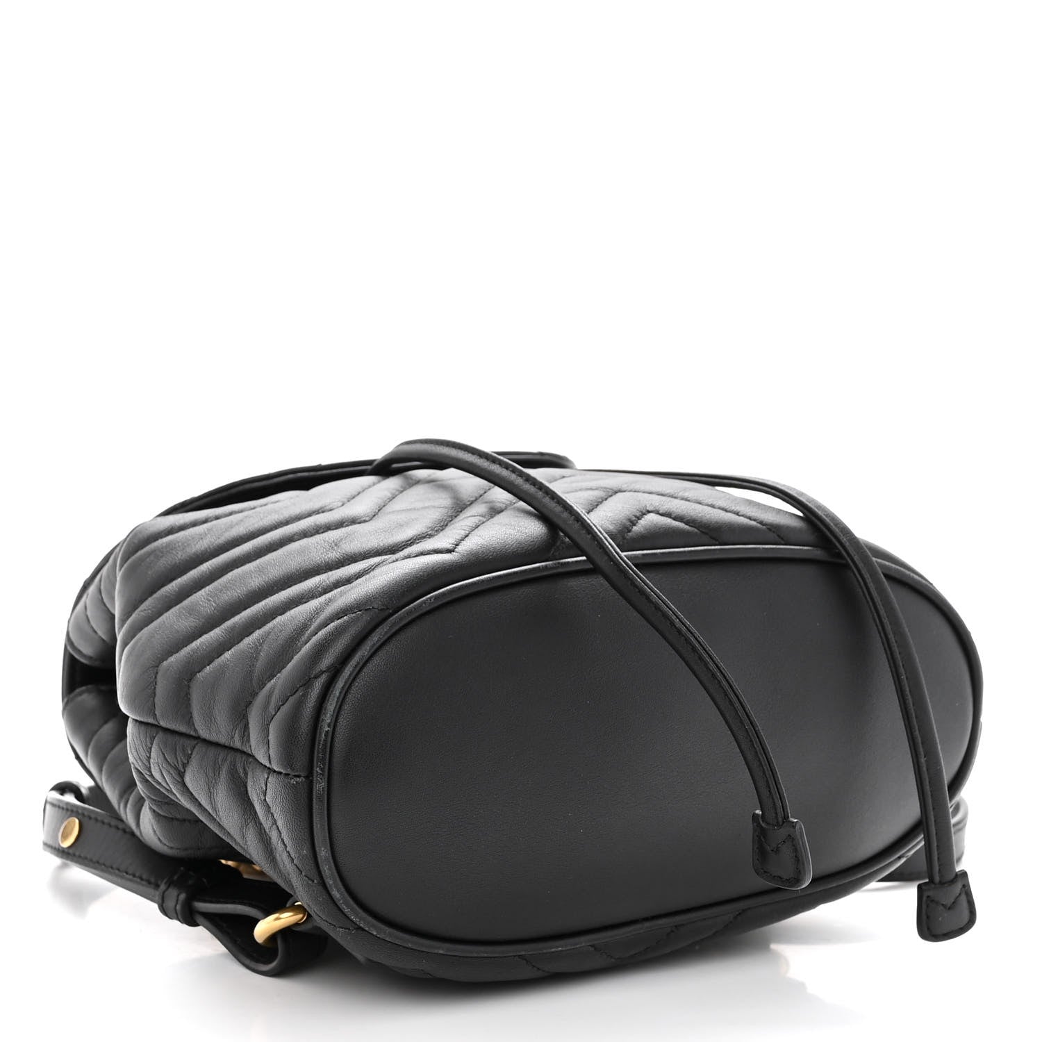 Gucci Calfskin Matelasse GG Marmont Flap Backpack Black 4 of 10