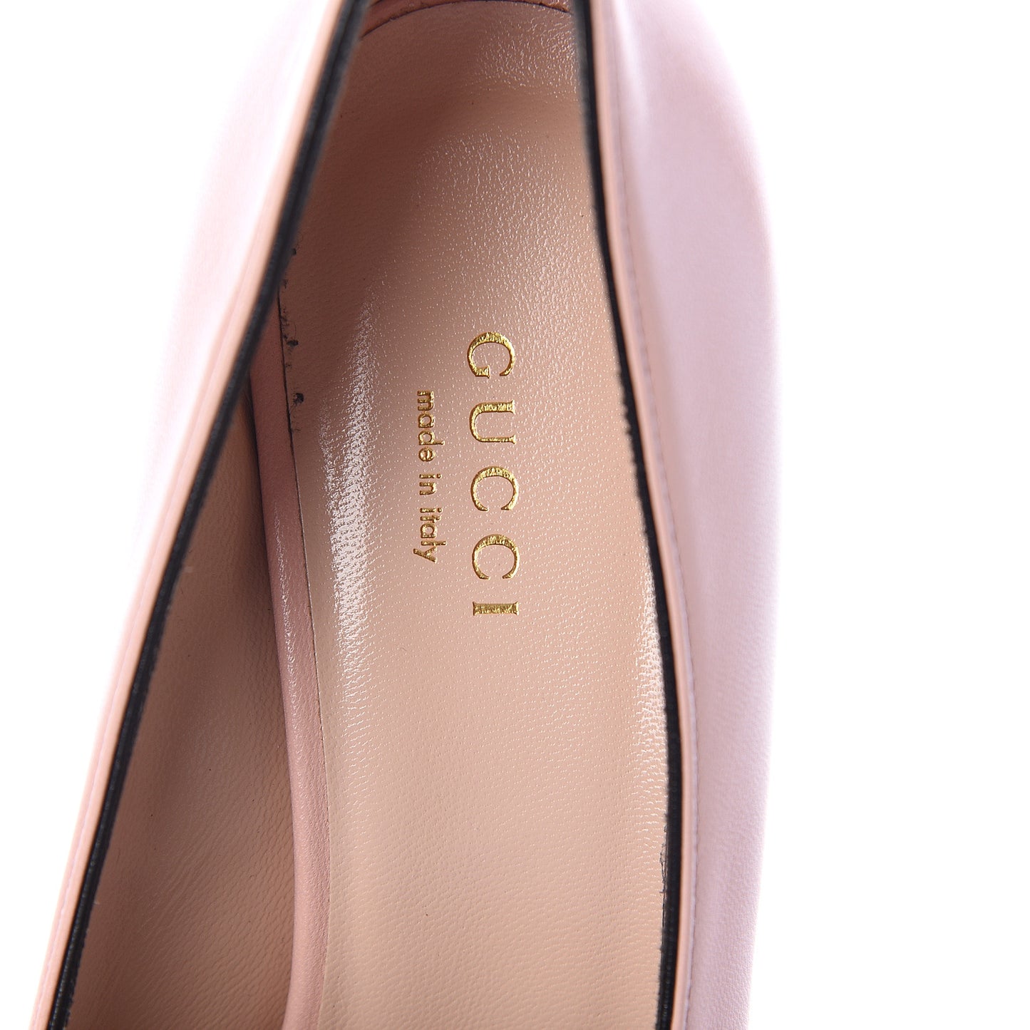 Malaga Kid GG Marmont Fringe Platform Loafer Pumps 37.5 Perfect Pink