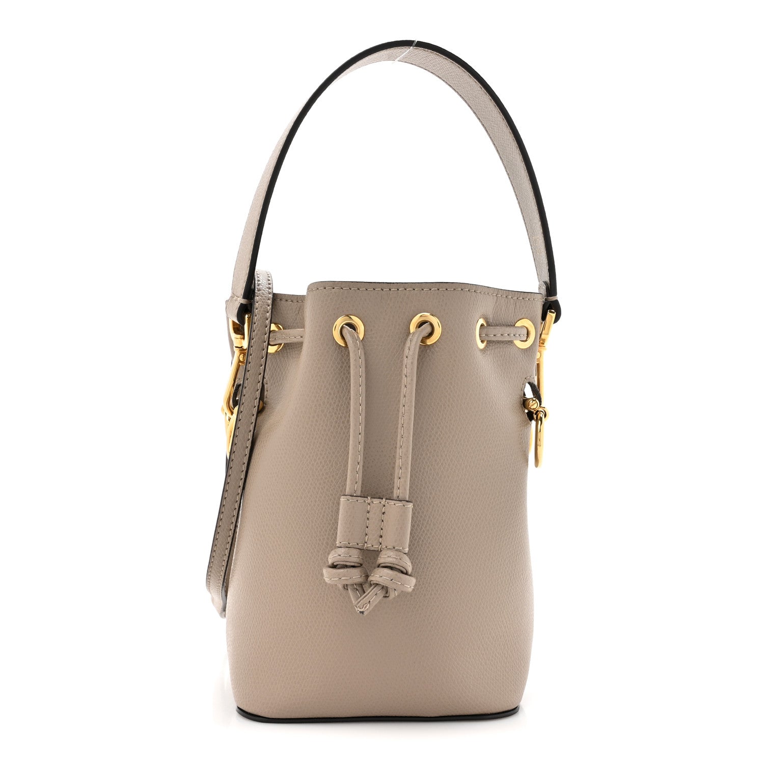 Fendi Vitello Cruise F is Fendi Mini Mon Tresor Bucket Bag Tortora 1 of 11