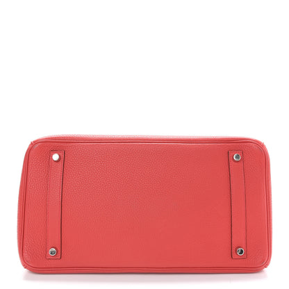 Hermes Taurillon Clemence Birkin 35 Bougainvillea 6 of 33