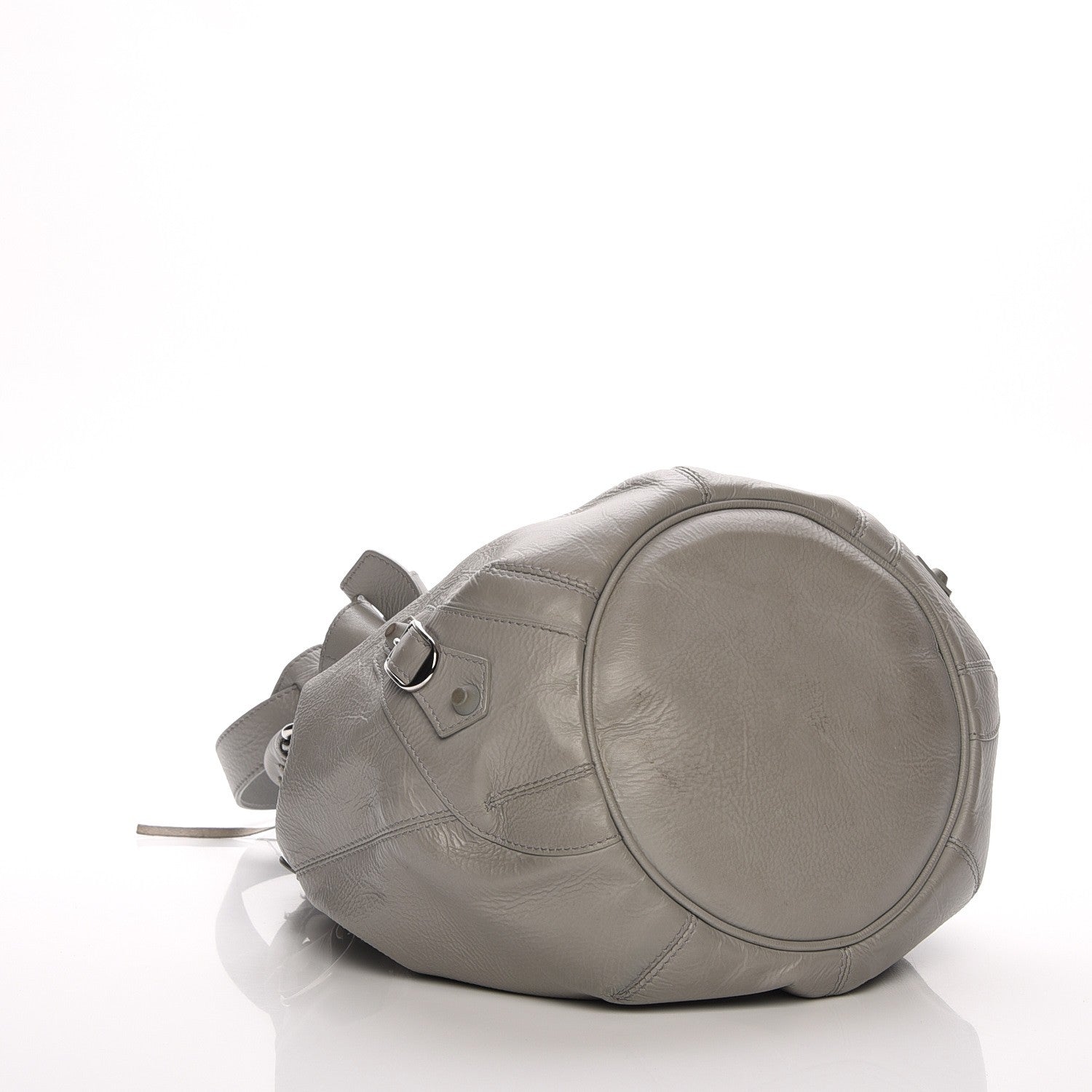 Balenciaga Matte Goatskin Rubber Covered Classic Hardware Mini Pompon Gris Glace 5 of 8