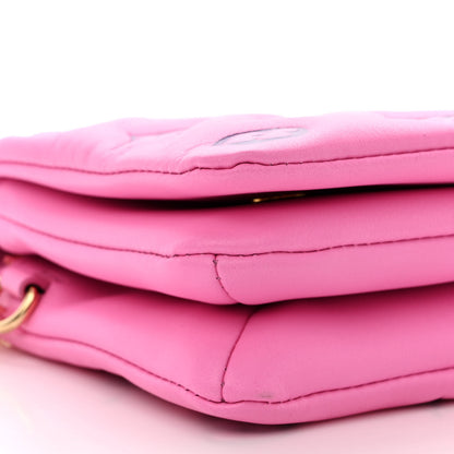 Louis Vuitton Lambskin Embossed Monogram Vuittamins Pochette Coussin Rose Violet 8 of 10
