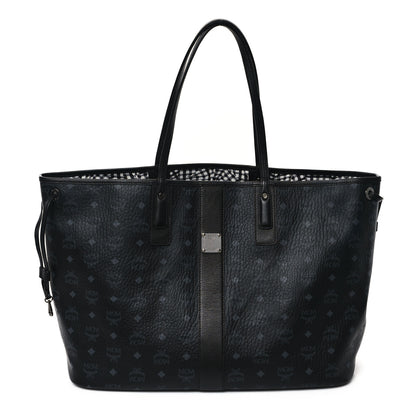MCM Visetos Large Liz Reversible Shopper Tote Black 1 of 17