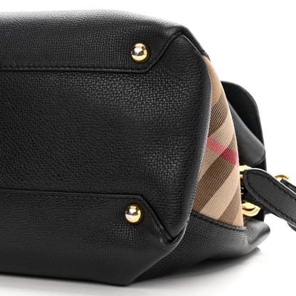 Burberry Derby Calfskin House Check Medium Camberley Black 9 of 9