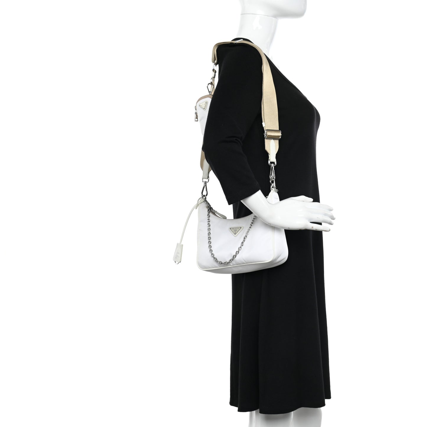 Nylon Re-Edition 2005 Shoulder Bag White