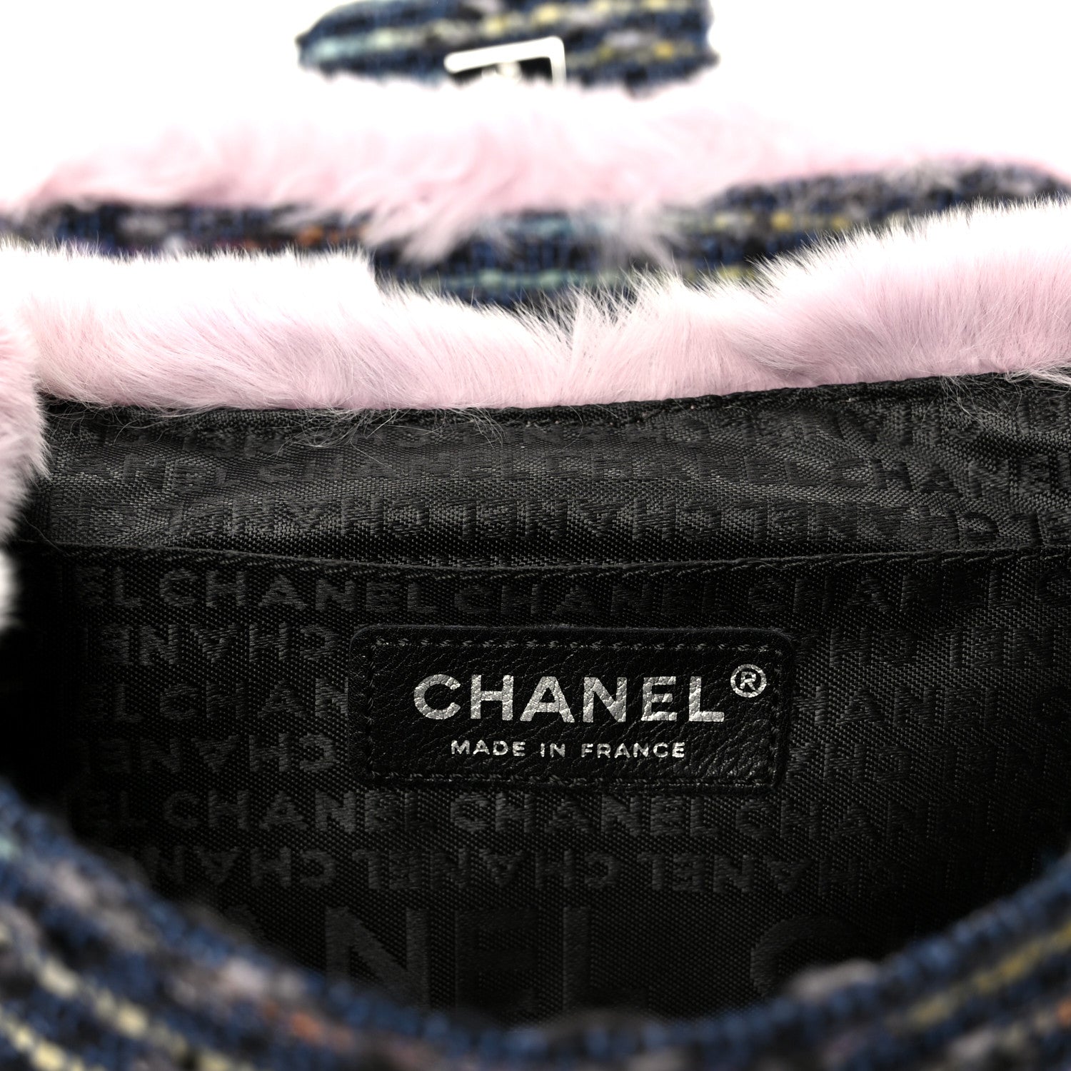 Chanel Rabbit Fur Tweed Small Fantasy Flap Lilac 6 of 12