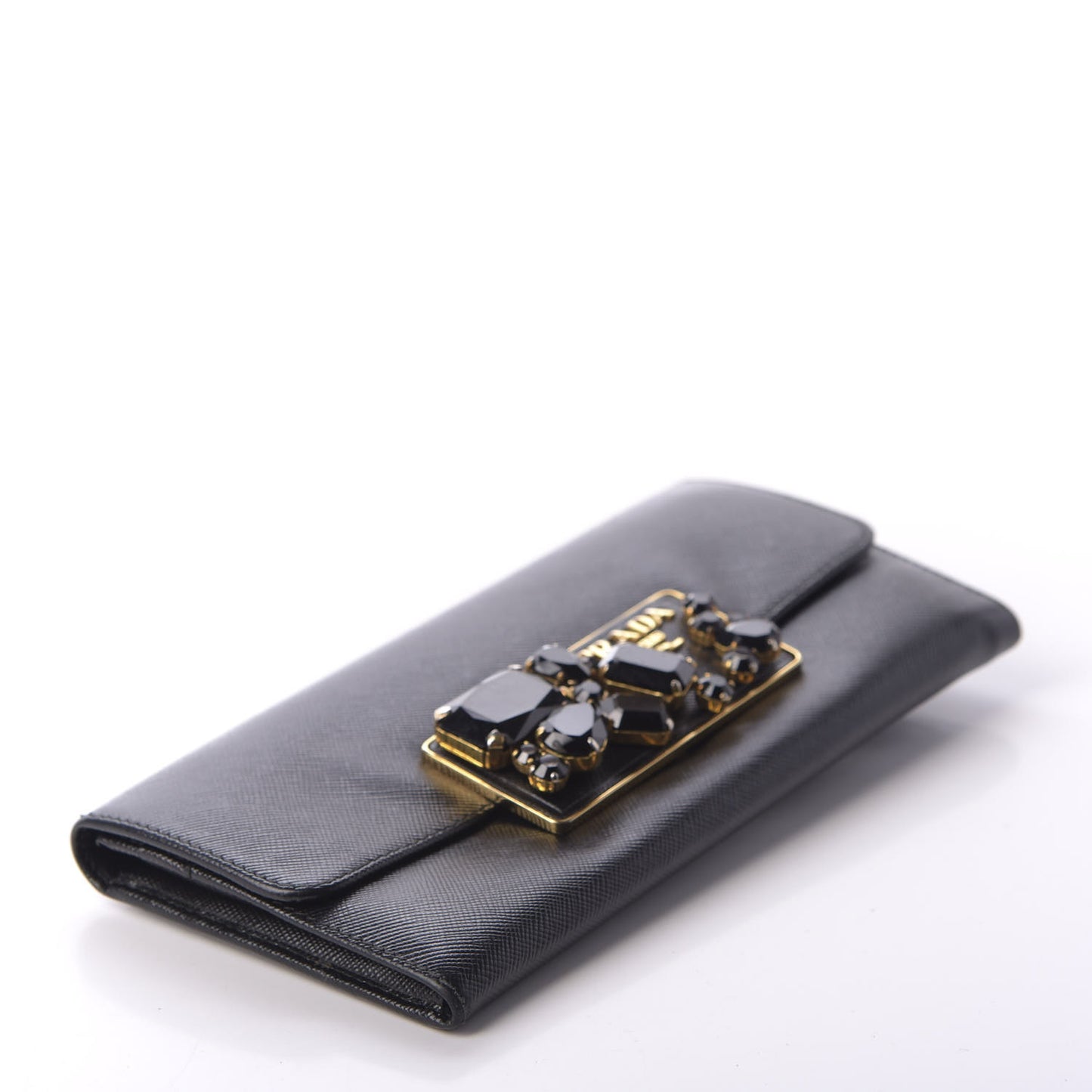 Saffiano Stones Continental Wallet Black