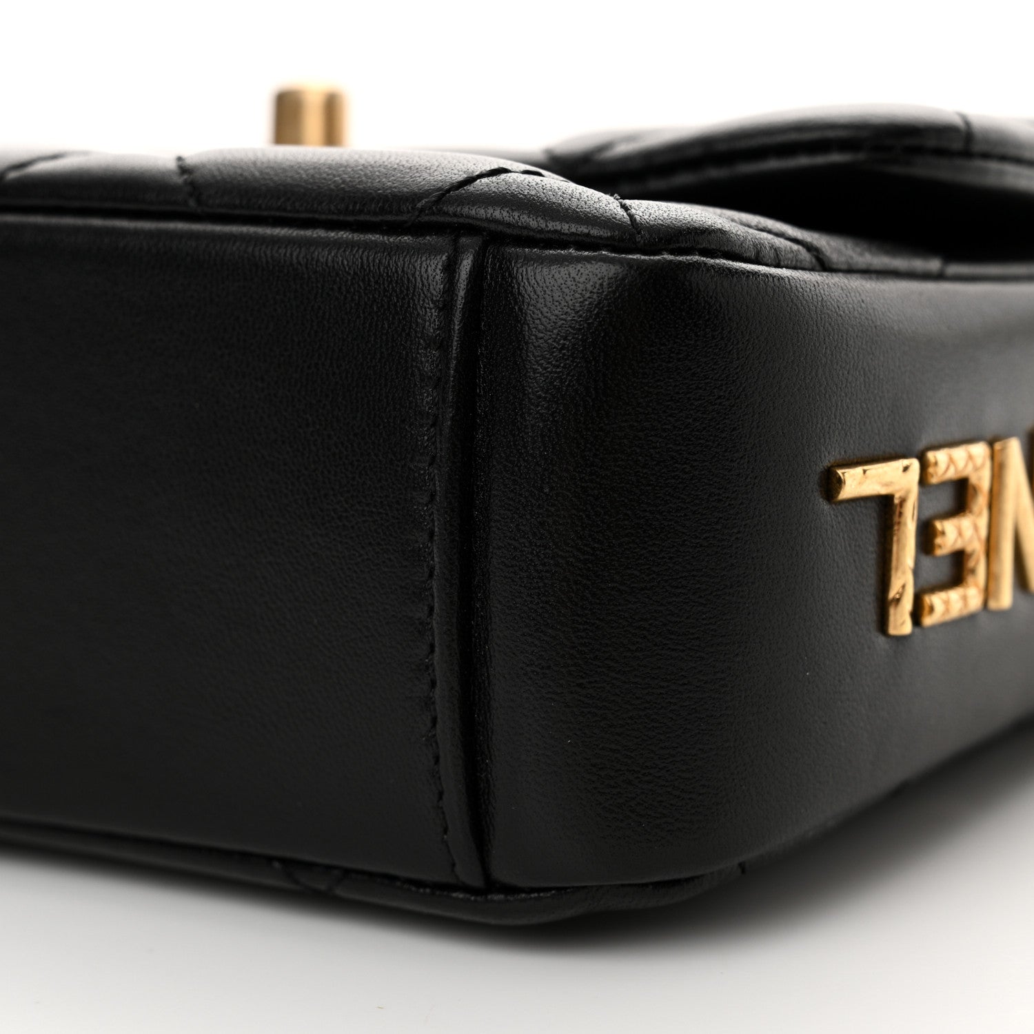 Chanel Lambskin Quilted Mini Side Note Flap Black 10 of 11