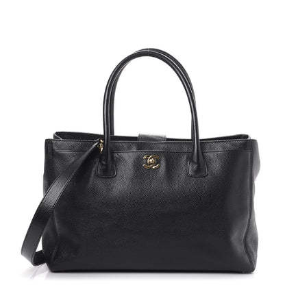 Chanel Calfskin Cerf Executive Shopper Tote Black 1 of 10