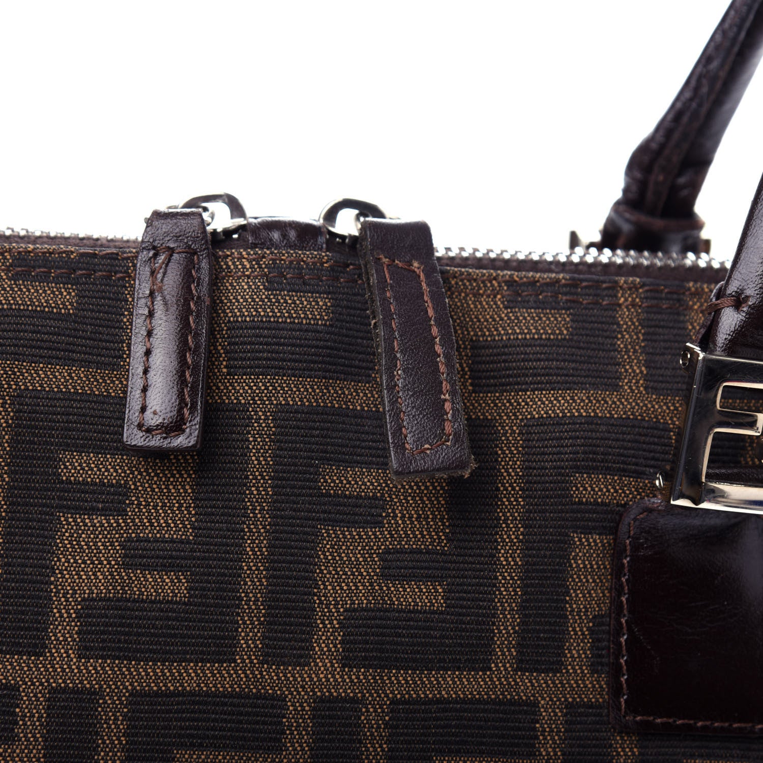 Fendi Zucca Top Handle Bag Tobacco 11 of 11