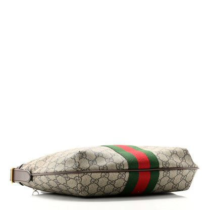 Gucci GG Supreme Monogram Web Small Ophidia Half Moon Hobo Brown 4 of 11