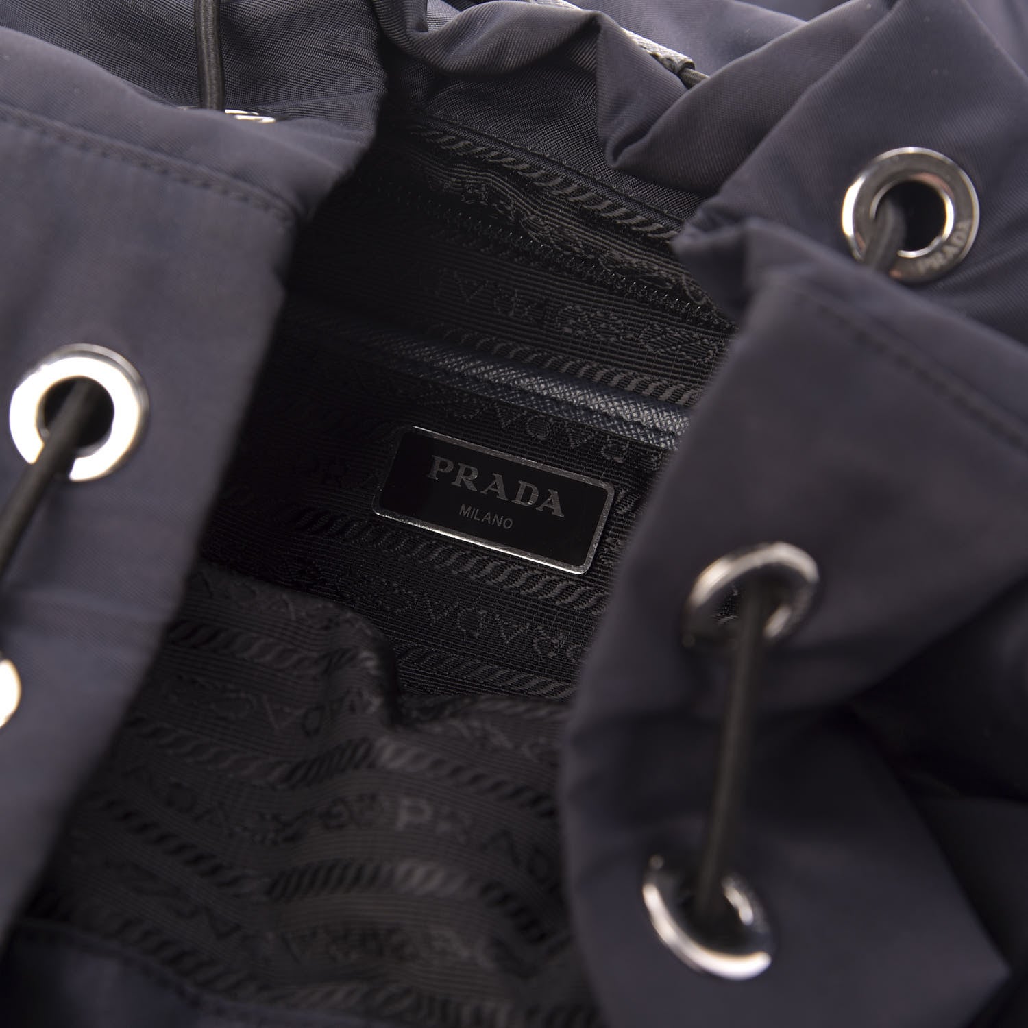 Prada Nylon Vela Medium Backpack Bleuette 7 of 11