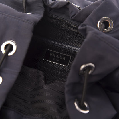 Prada Nylon Vela Medium Backpack Bleuette 7 of 11