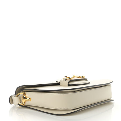 Gucci Azalea Calfskin Horsebit 1955 Shoulder Bag Mystic White 4 of 11