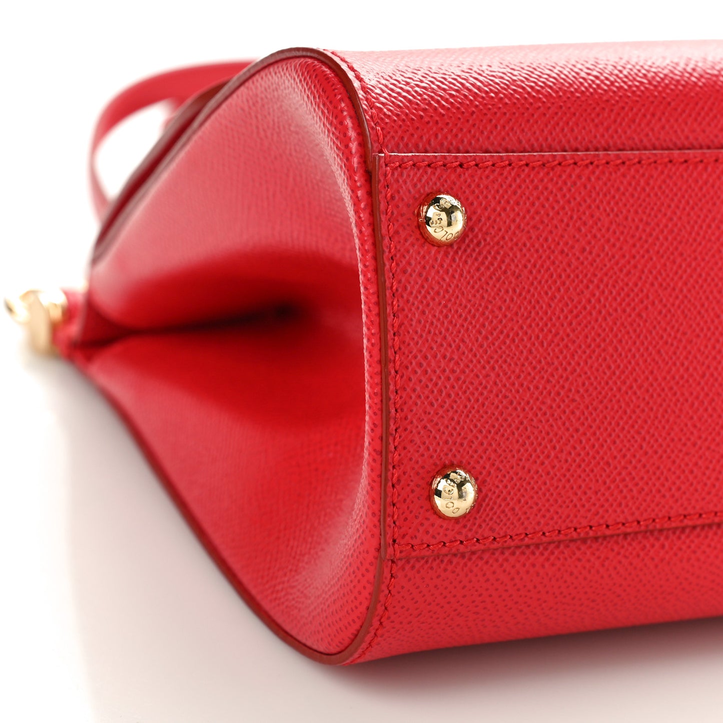 DOLCE GABBANA Dauphine Medium Miss Sicily Satchel Dark Red