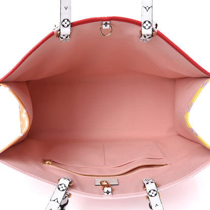 Louis Vuitton Monogram Giant Onthego GM Rouge Rose 6 of 11