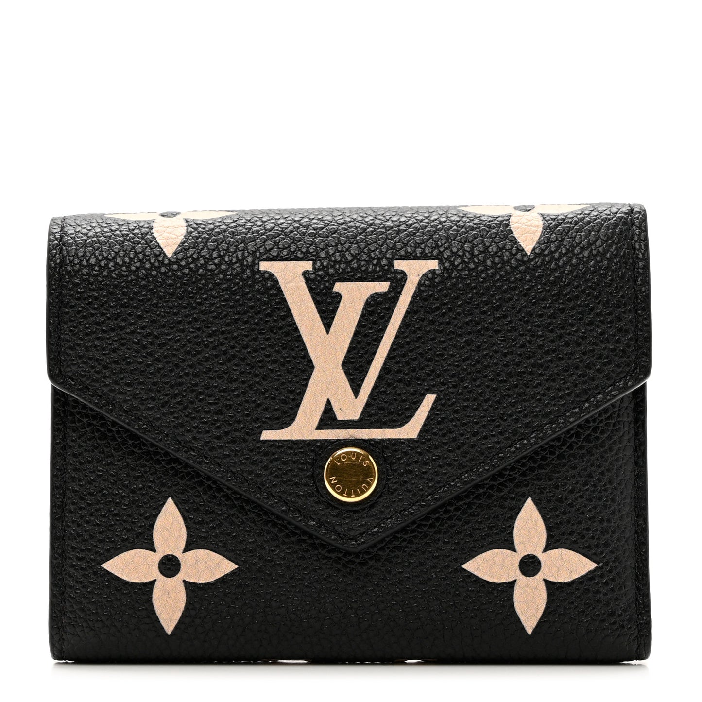 Empreinte Monogram Giant Victorine Wallet Black Beige