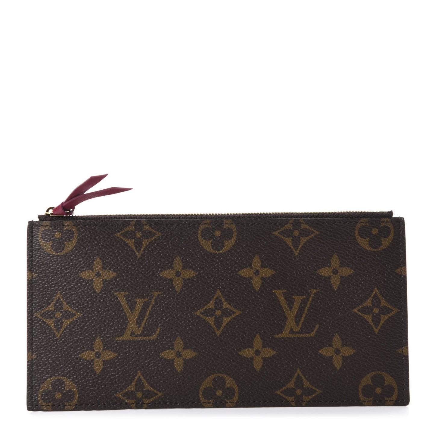 Monogram Felicie Chain Wallet Zippered Insert Fuchsia