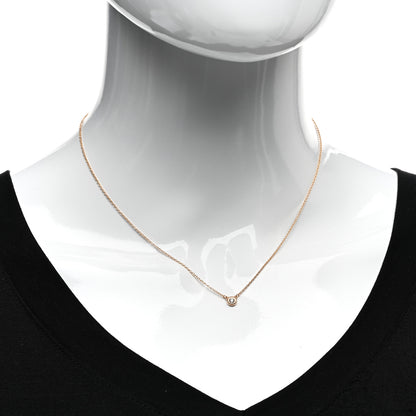 Tiffany 18K Rose Gold Diamond .08ct Elsa Peretti Diamonds by the Yard Pendant Necklace 2 of 4