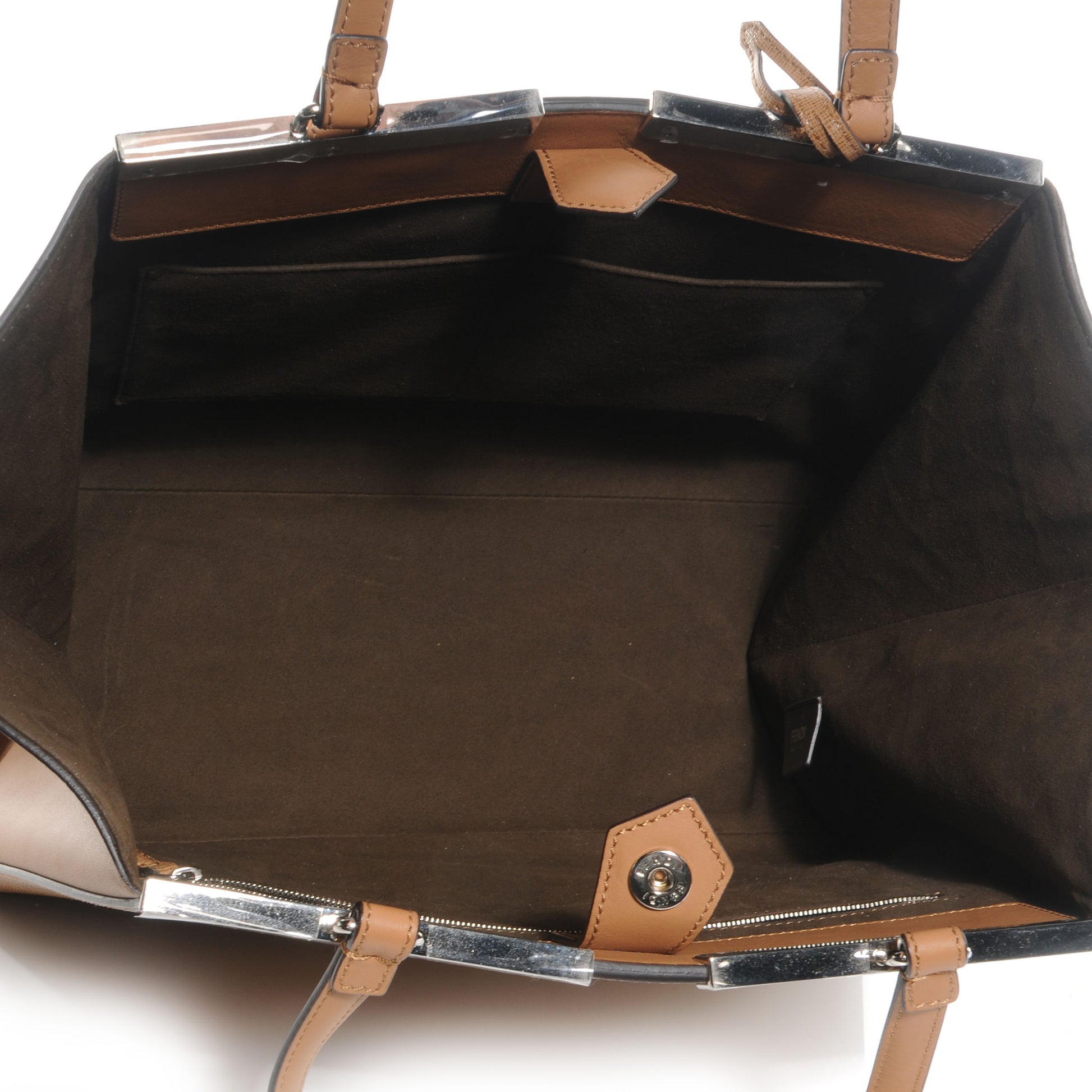 Fendi Vitello Elite Flamingo Large 3Jours Tote Orzo 5 of 8