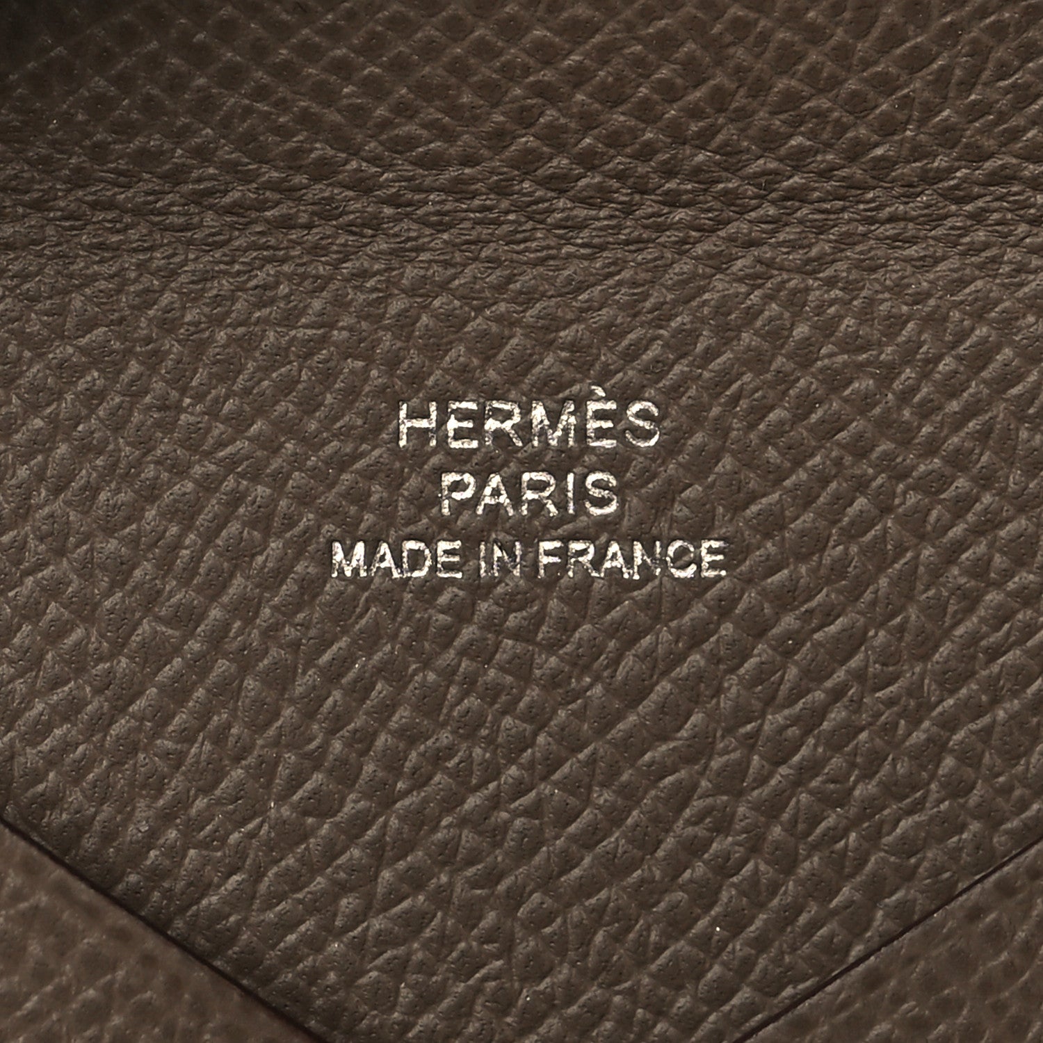 Hermes Epsom Calvi Card Case Etoupe 7 of 9