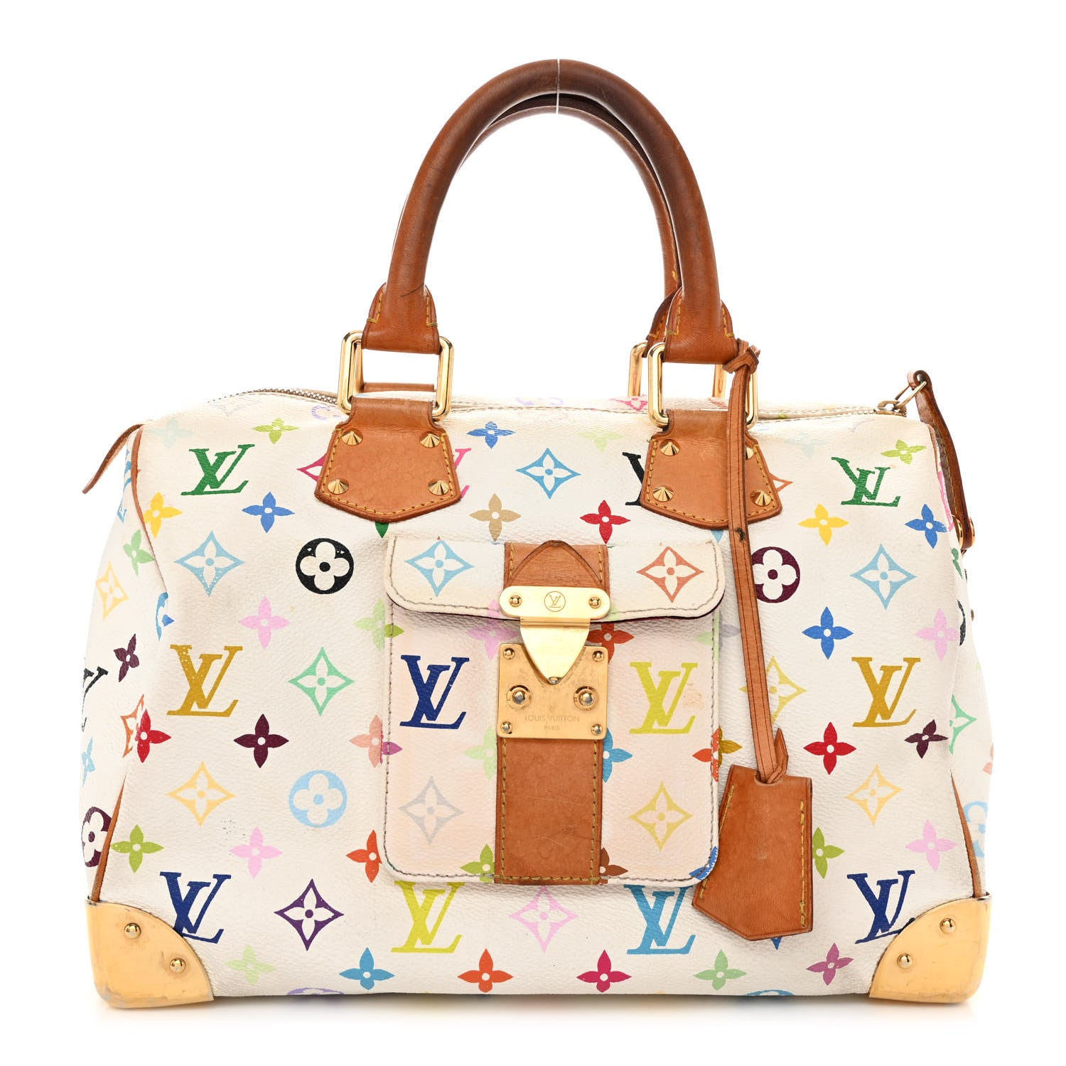 Louis Vuitton Monogram Multicolor Speedy 30 White 1 of 13