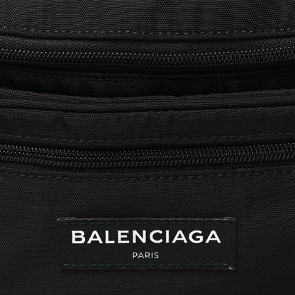 Balenciaga Nylon Canvas Logo Explorer Beltpack Black White 7 of 9