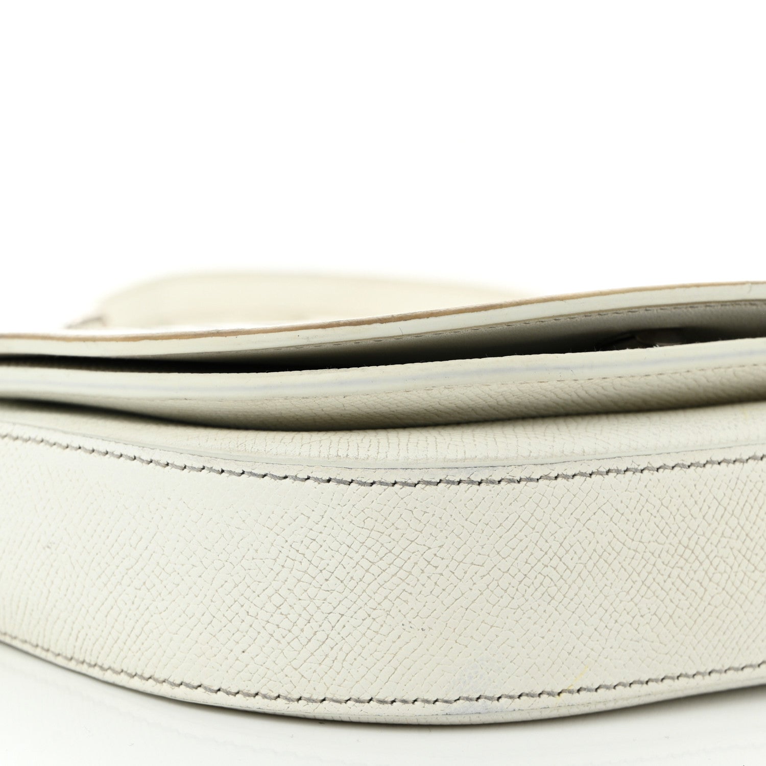 Balenciaga Grained Calfskin Logo Print Ville Day Bag XS White 8 of 14