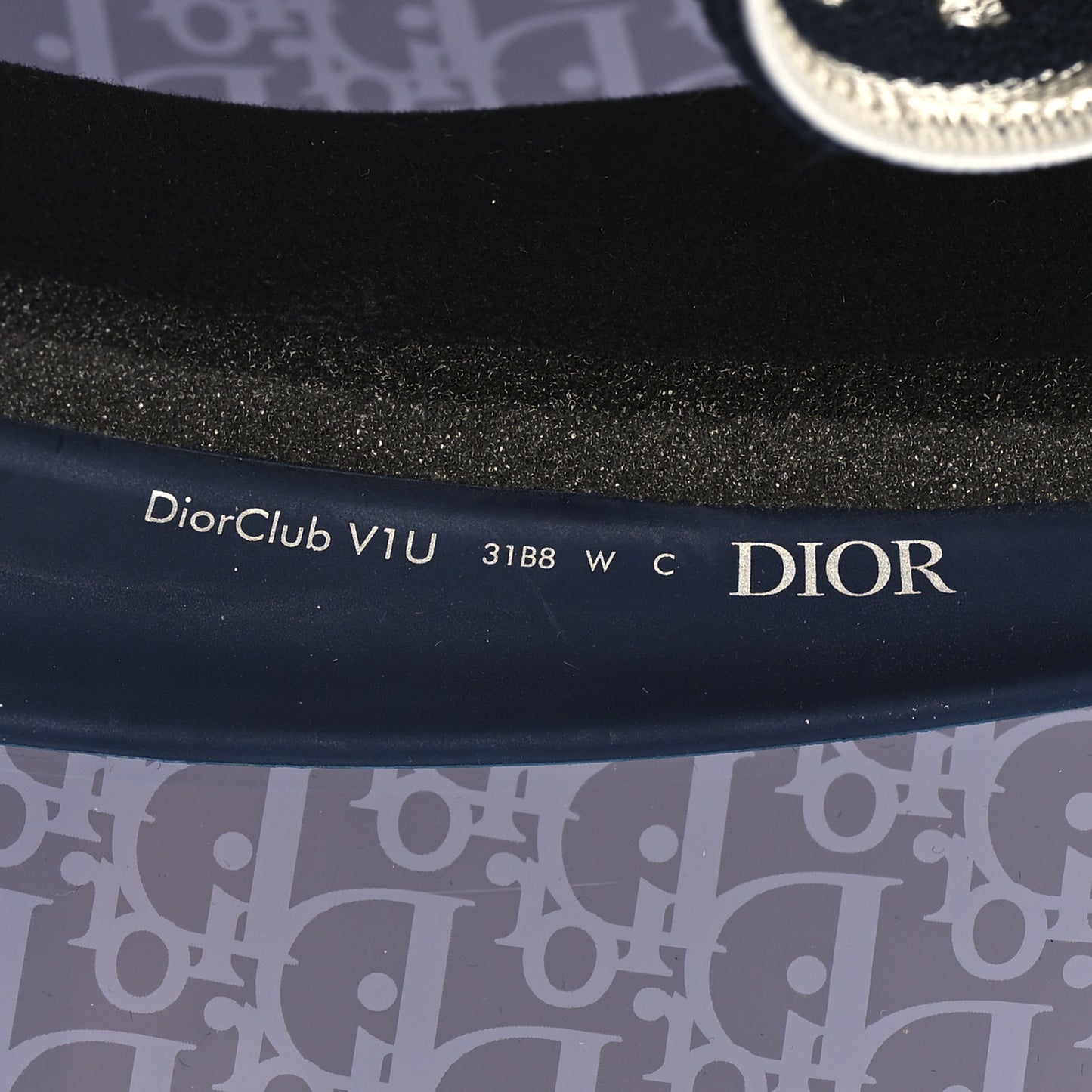 Oblique DiorClub V1U Sun Visor Blue