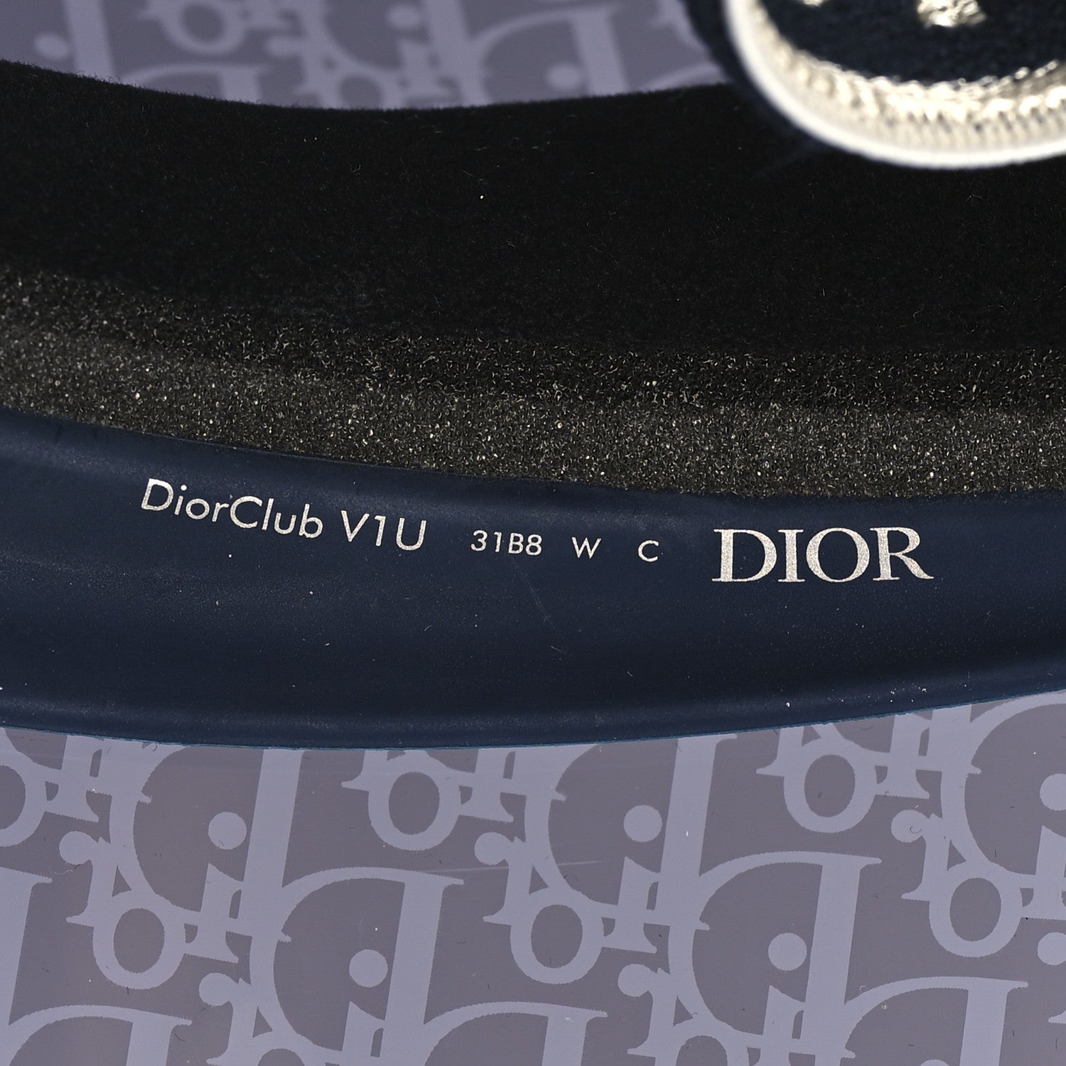 Christian Dior Oblique DiorClub V1U Sun Visor Blue 7 of 8