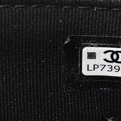 Chanel Shiny Lambskin Quilted Flap Phone Holder With Chain Black 7 of 11