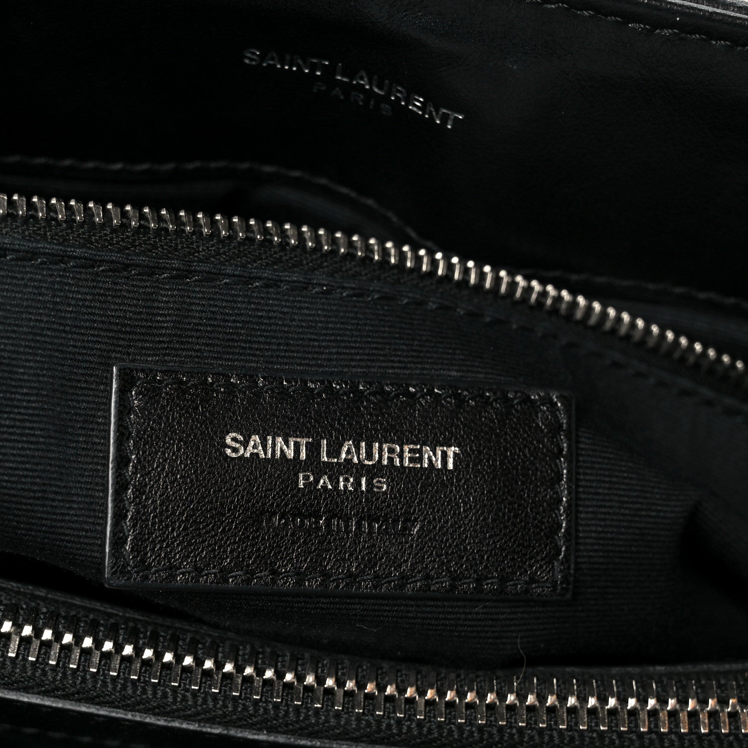 Saint Laurent Calfskin Y Quilted Monogram Medium Loulou Chain Satchel Black 7 of 11