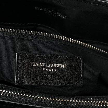 Saint Laurent Calfskin Y Quilted Monogram Medium Loulou Chain Satchel Black 7 of 11