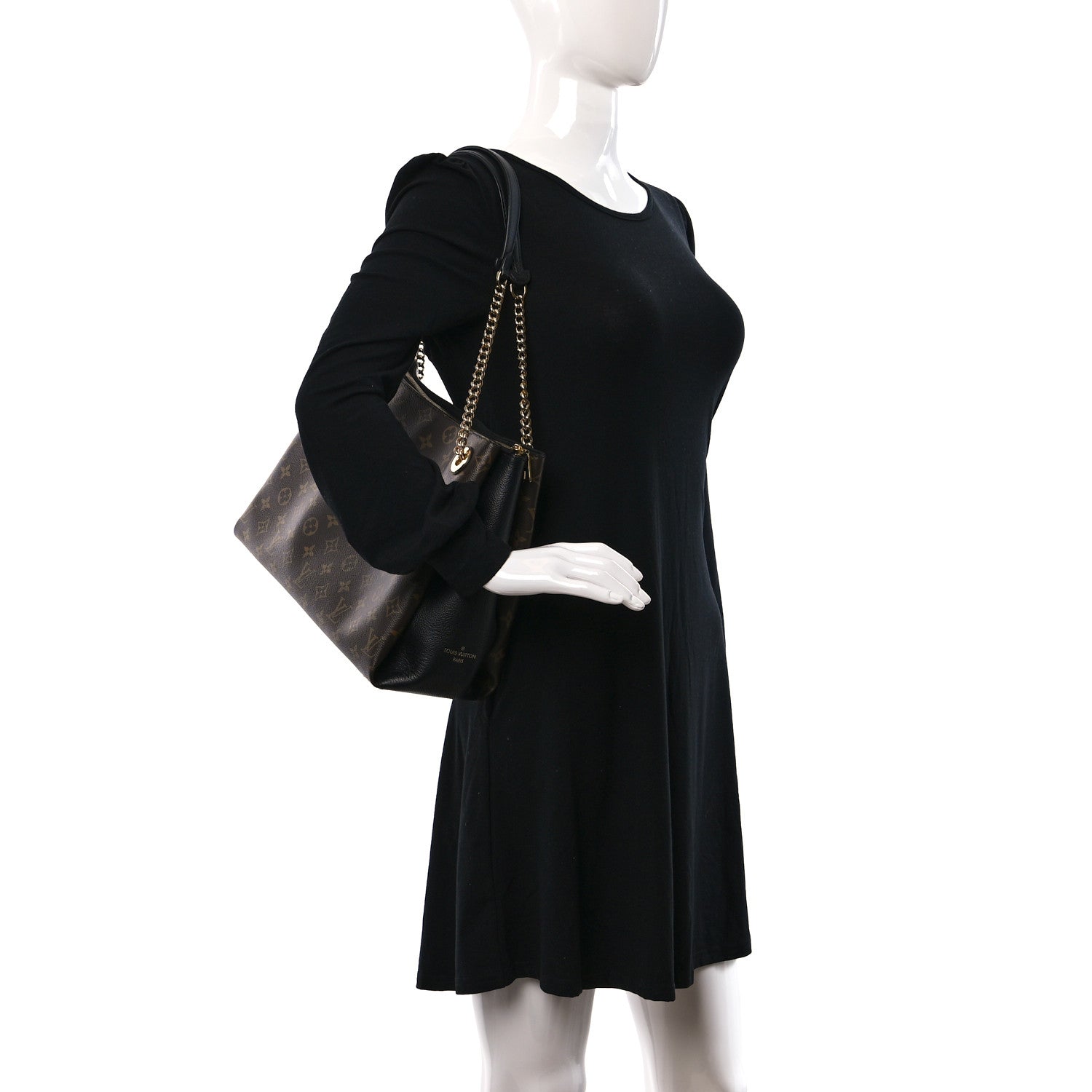 Louis Vuitton Monogram Surene MM Black 2 of 9