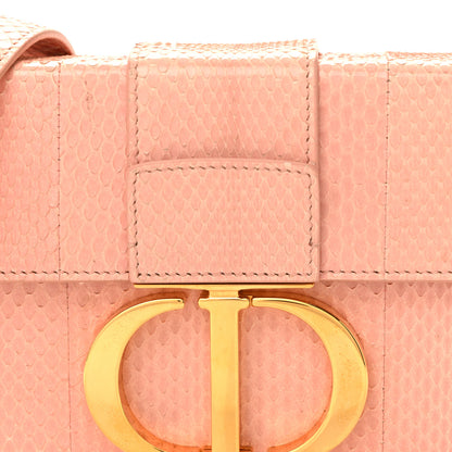 Christian Dior Snakeskin 30 Montaigne Box Bag Rose Clair 8 of 11