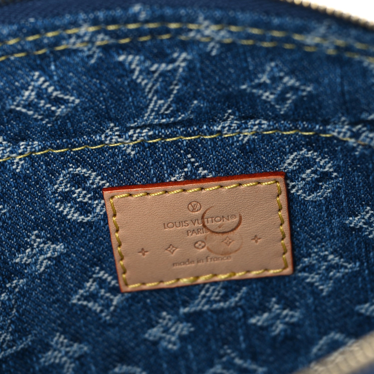 Louis Vuitton Denim Giant Monogram Pochette Cosmetique PM Denim Blue 6 of 7