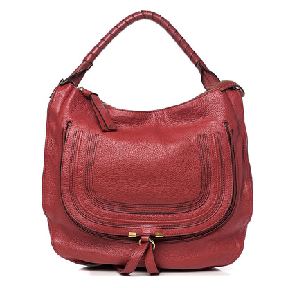 Chloe Calfskin Large Marcie Hobo Garnet 1 of 10