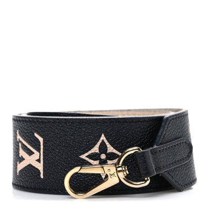 Louis Vuitton Empreinte Monogram Bandouliere Shoulder Strap Black Beige 1 of 4