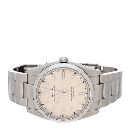 Rolex Stainless Steel 34mm Oyster Perpetual Watch White 114200 2 of 6