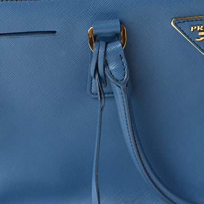 Prada Saffiano Medium Galleria Double Zip Tote Cobalto 13 of 17