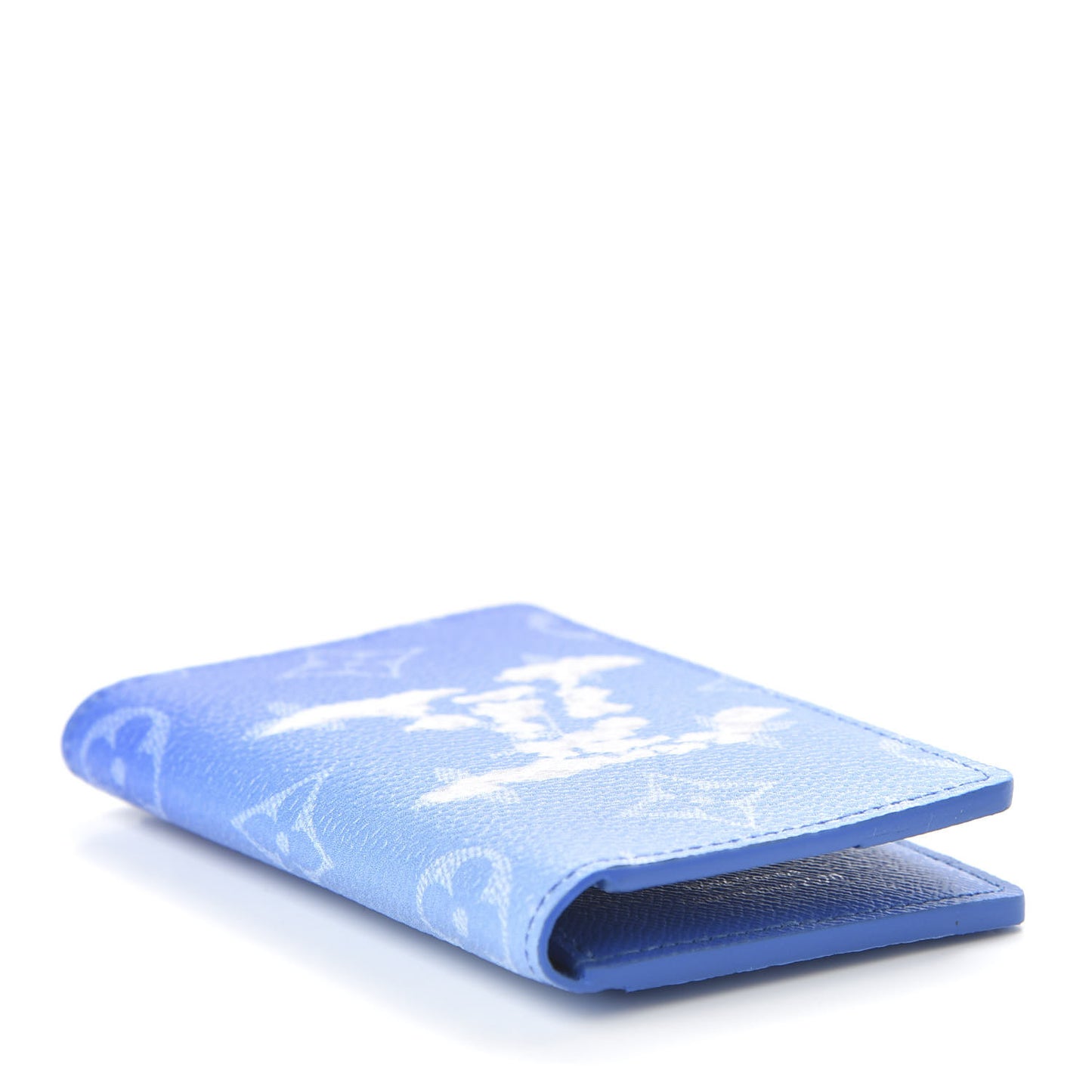 Monogram Clouds Pocket Organizer Blue